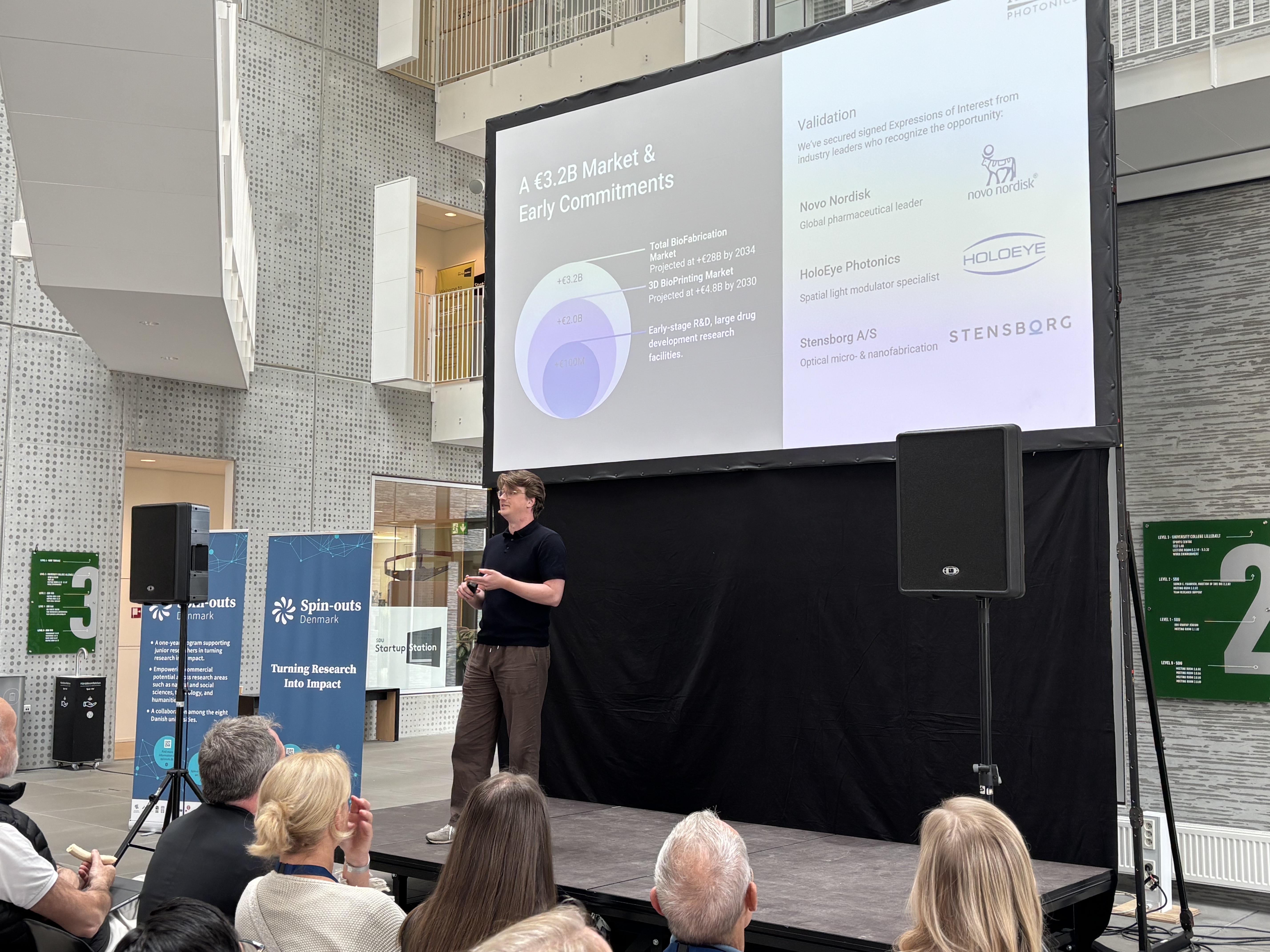 HoloTile Photonics pitches at Spin-outs Denmark Conference 2026